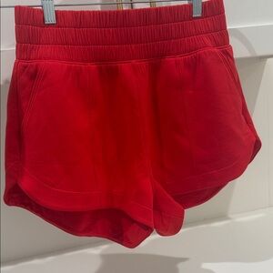 Abercrombie & Fitch Red Athletic Shorts
